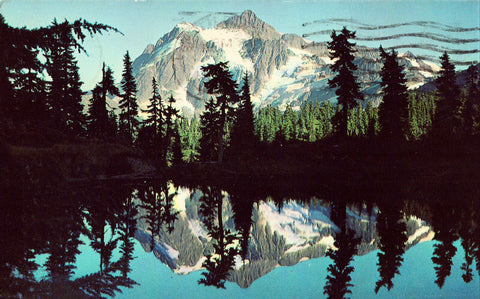 Vintage Postcard Front - Mount Shuksan,Washington