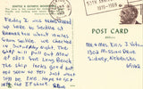 Vintage Postcard Back Seattle & Olympic Mountains - Washington