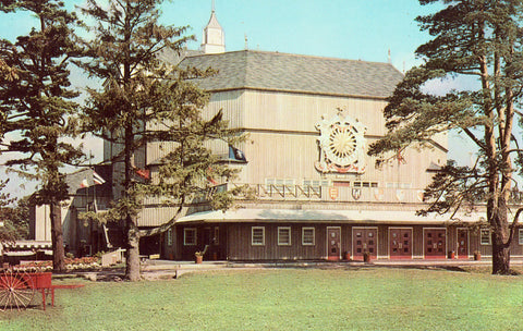 Vintage postcard front The American Shakespeare Festival Theatre in Stratford,Connecticut