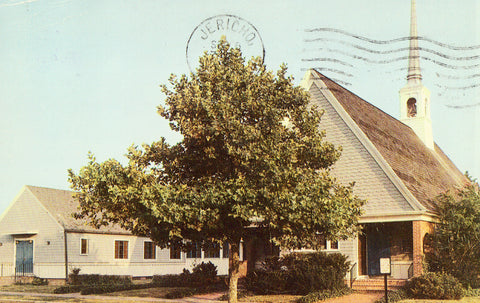 Vintage postcard front All Saints Episcopal Church - Rehoboth Beach,Delaware