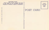 Linen postcard back Travelers Tower - Hartford,Connecticut
