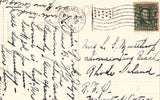 Vintage postcard back Lovers Lane,Savon Rock Park - New Haven,Connecticut