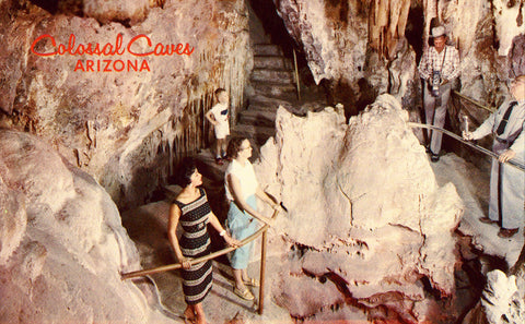 Bandit's Hold,Colossal Caves - Tucson,Arizona.Vintage postcard front