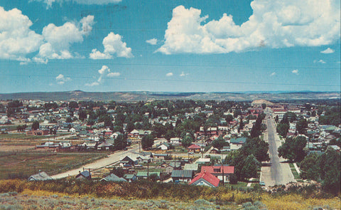 Aerial View of Evanston,Wyoming 1962 - Cakcollectibles - 1