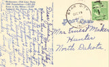 Large Letter Linen Postcard back - Greetings from Maryland