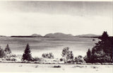 Mount Desert Hills from Sullivan,Maine.Vintage postcard front
