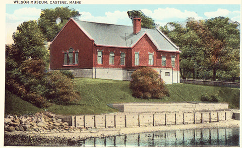 Wilson Museum - Castine,Maine.Vintage postcard front