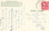 Vintage postcard back.Beartooth Lake and Butte - Montana