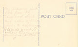 Linen postcard back."Angles", Home of VP Alben W. Barkley - Paducah,Kentucky