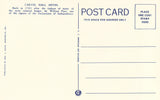 Vintage postcard back.Carvel Hall Hotel - Annapolis,Maryland