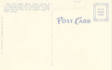 Linen postcard back.Public Library - Indianapolis,Indiana