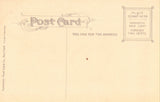 Vintage postcard back.Entrance to Lindenwood Cemetery - Fort Wayne,Indiana