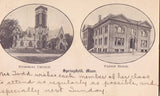 Memorial Church and Parish House-Springfield,Massachusetts 1906 - Cakcollectibles - 1