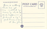 Vintage postcard back.Fulton House on Lincoln Highway - McConnellsburg,Pennsylvania