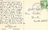 Greeting from Reamstown,Pennsylvania - Linen Postcard Back
