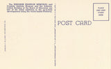 Linen postcard back Franklin Museum and Board of Education Building - Philadelphia,Pennsylvania