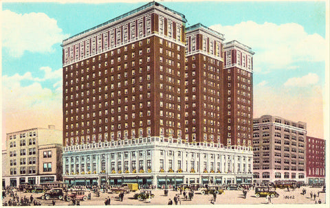 Vintage postcard front Benjamin Franklin Hotel - Philadelphia,Pennsylvania
