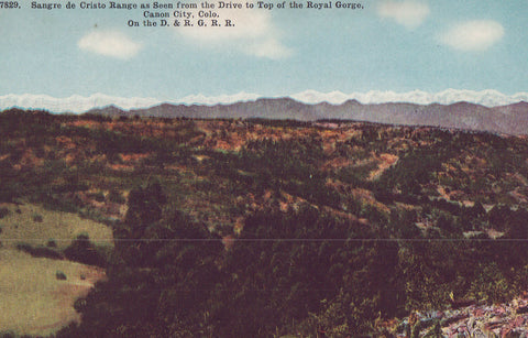 Sangre de Cristo Range from Drive to Top of Royal Gorge-Canon City,Colorado - Cakcollectibles - 1
