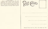 Vintage postcard back. Ellis Island - New York City