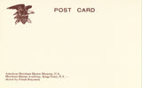 American Merchant Marine Museum - Kings Point,New York.Vintage postcard back