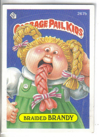 Garbage Pail Kids 1987 #267b Braided Brandy Garbage Pail Kids