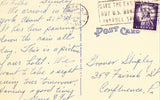 Linen postcard back.Hotel Victoria,Hotel Taft and Roxy Theatre - New York City