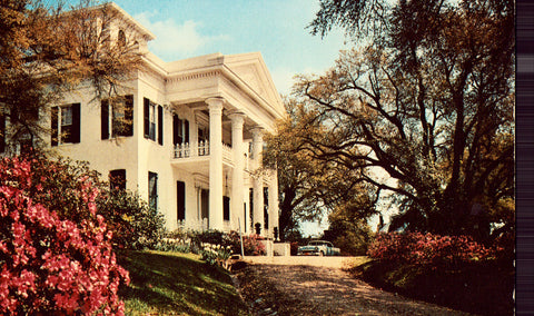Vintage postcard front. Stanton Hall - Natchez,Mississippi