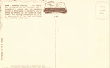 Vintage post card back. John F. Kennedy Profile - Black Gorge - Hawaii