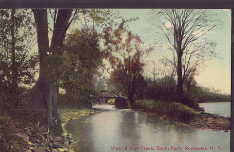 View of Red Creek,South Park-Rochester,New York 1909 - Cakcollectibles - 1