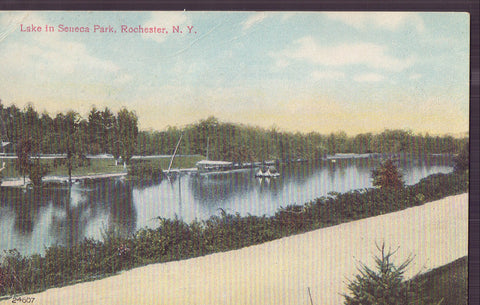 Lake in Seneca Park-Rochester,New York 1911 - Cakcollectibles - 1