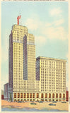 Linen postcard front. The First National Bank building - St. Paul,Minnesota