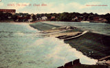 Vintage postcard front. The Dam - St. Cloud,Minnesota