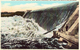 Vintage postcard front. Great Northern Power Co. Dam - Minnesota