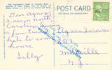 Old Postcard back. Toll Gate and Lodge,Chimney Rock - Western North Carolina