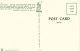 Vintage postcard back. Soco Falls - Cherokee Indian Reservation - North Carolina