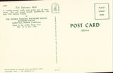 Vintage postcard back. The Entrance Hall,Biltmore Estate - Asheville,North Carolina