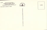Vintage postcard back. Admin Building,Asheville-Biltmore College - Asheville,North Carolina
