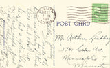 Linen Postcard Back - Grettings from Norway,michigan