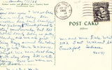 Vintage postcard back. Country Road Scene - Crystal Falls,Michigan