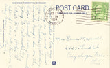 Vintage postcard back. Omaha Union Station - Omaha,Nebraska