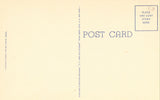 Linen postcard back. American International College - Springfield,Massachusetts