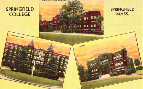 Multi View Postcard Front - Springfield College - Springfield,Massachusetts