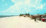 Vintage pOstcard Front. Snow-White Sands - Nokomis Beach,Florida