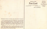 Vintage postcard back. Merrick Park,State Street - Springfield,Massachusetts