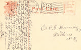 Old postcard back. Washington's Headquarters - Richmond,Virginia