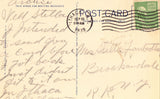 Linen postcard back. Greene County Memorial Hospital - Jefferson Heights,Catskill,New York