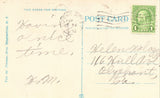 Old postcard back. Hotel Carlton - Binghamton,New York