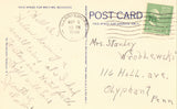 Linen postcard back. Senate Chamber,State Capitol - Harrisburg,Pennsylvania