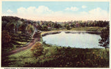 Vintage postcard front. Birch Pond,Glenwood Park - Minneapolis,Minnesota