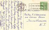 Vintage postcard back. Scottish Rite Cathedral - Peoria,Illinois